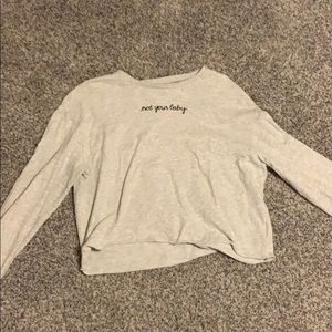 Crop top sweatshirt